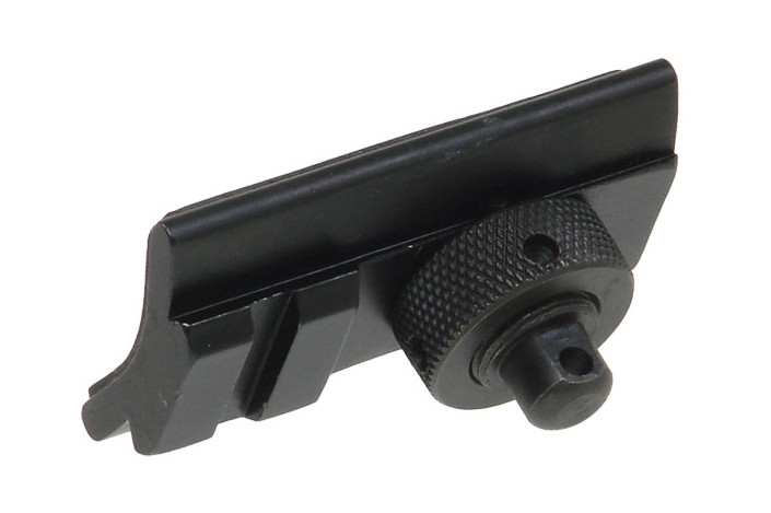 21mm Picatinny rail adapter for bipod for grenade launcher.