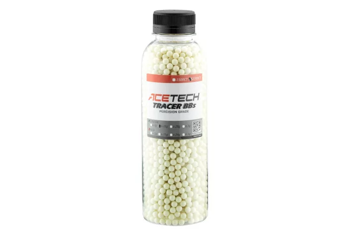 Billes Acetech Tracer 0.20g x 2700 vertes bouteille
