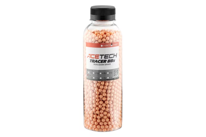 Billes Acetech Tracer 0.20g x 2700 rouges bouteille