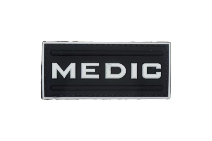 3D Medic Velcro Patch Delta Armory Black and White DELTA ARMORY